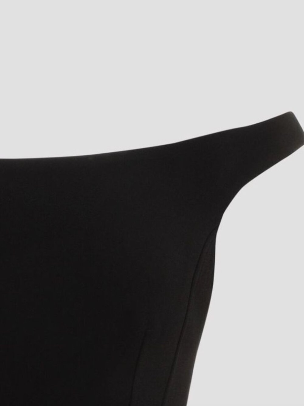 Toteme Curved Off The Shoulder Maxi Dress Black 34 NWT $1200 - Picture 8 of 8